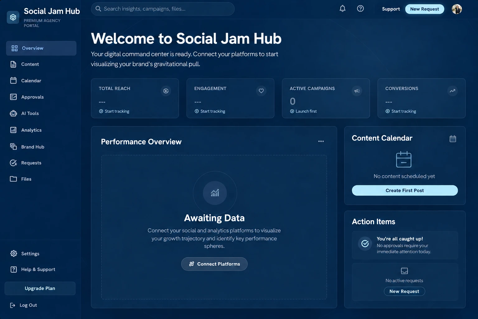 Client Hub Dashboard Preview